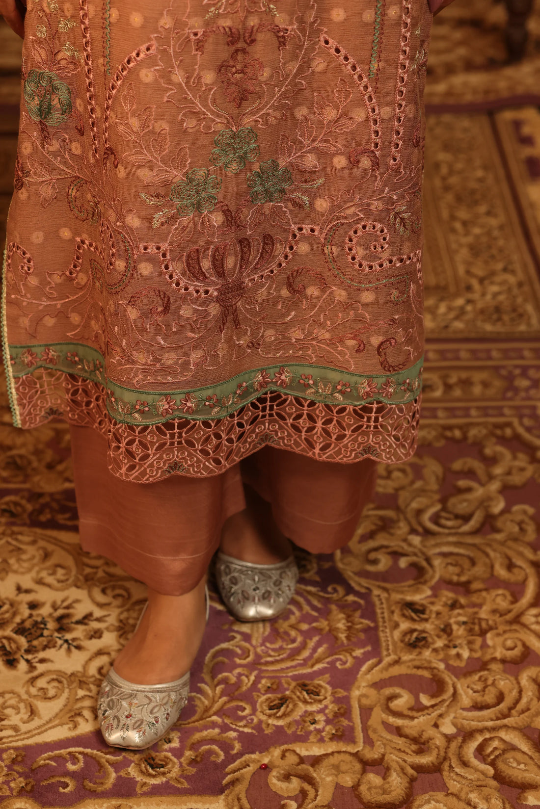 Purani Yaadein Lilac Mist, Embroidered Khaadi Net 3 Piece
