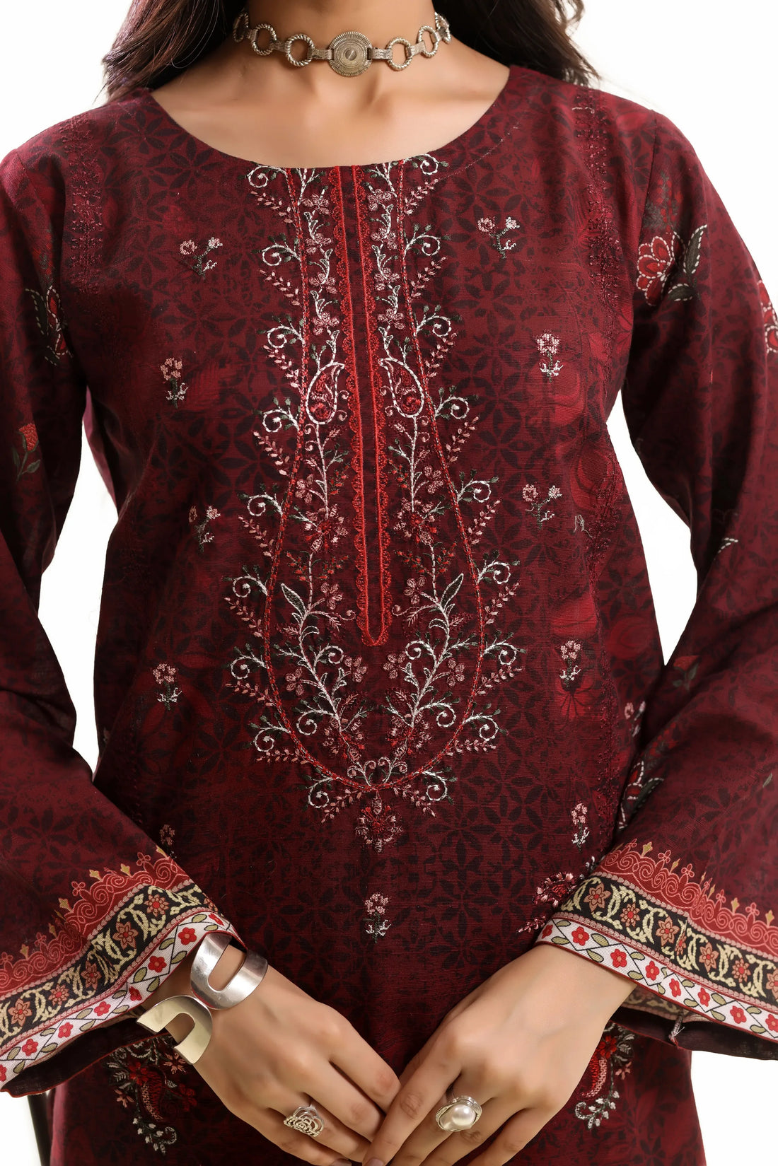 Kaari Gulrang, Khaddar Embroidered 3 Piece
