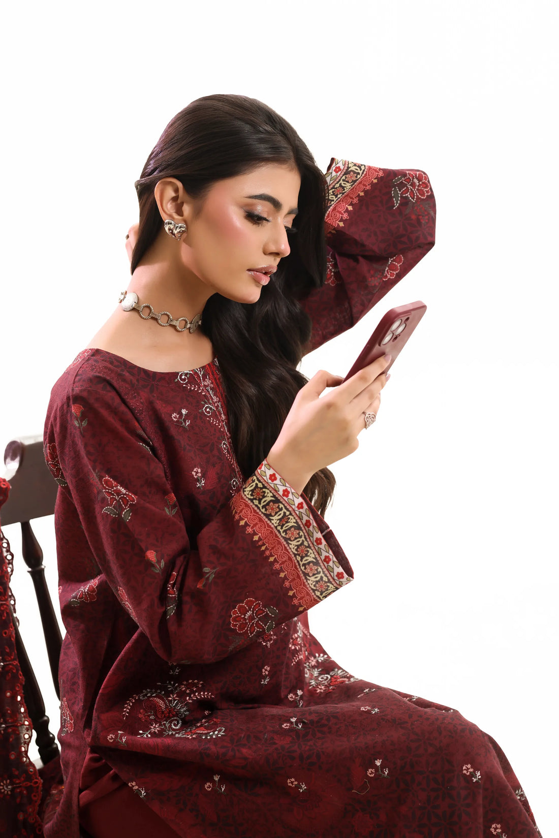 Kaari Gulrang, Khaddar Embroidered 3 Piece