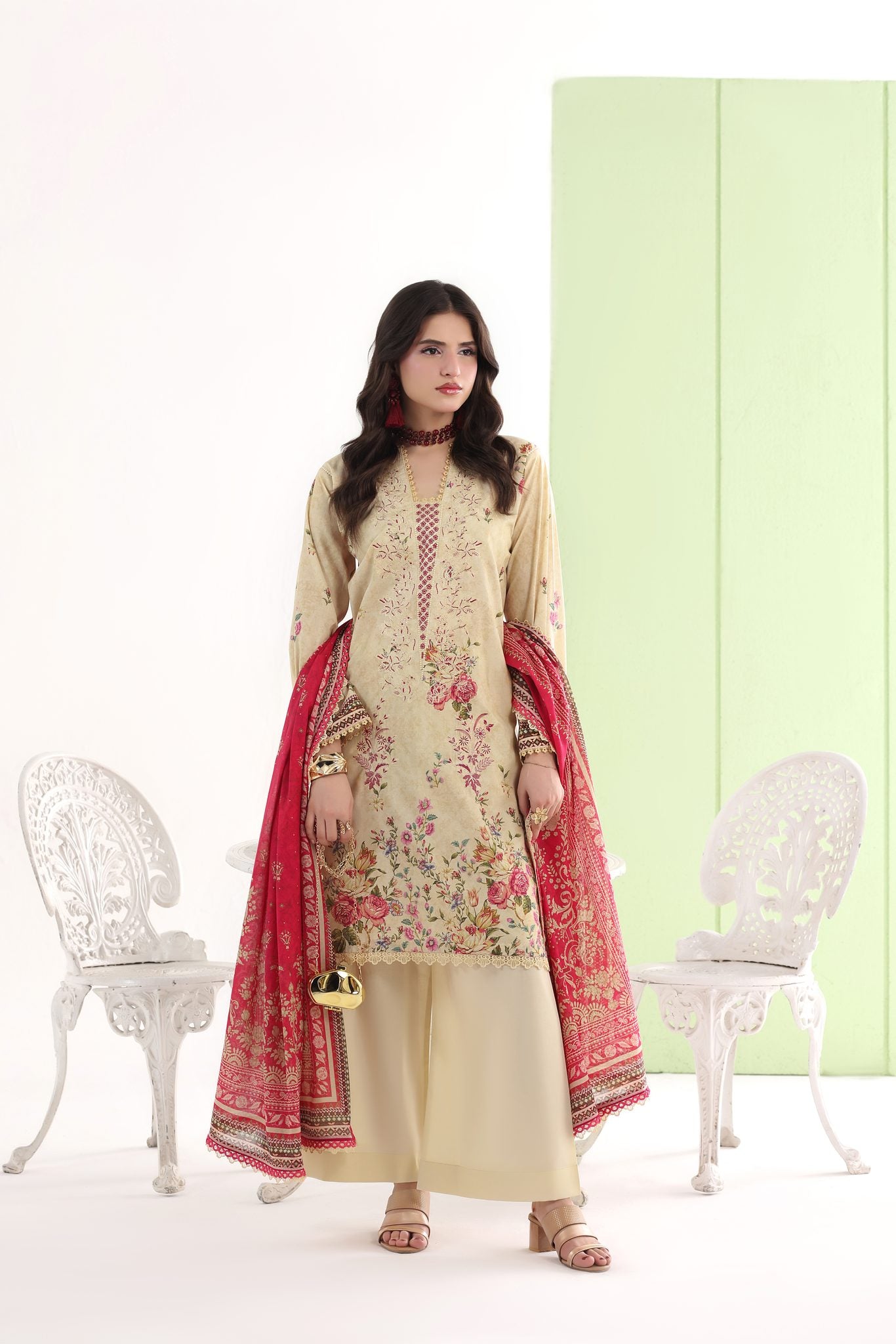 BAHAR- Embroidered Lawn 3 Piece