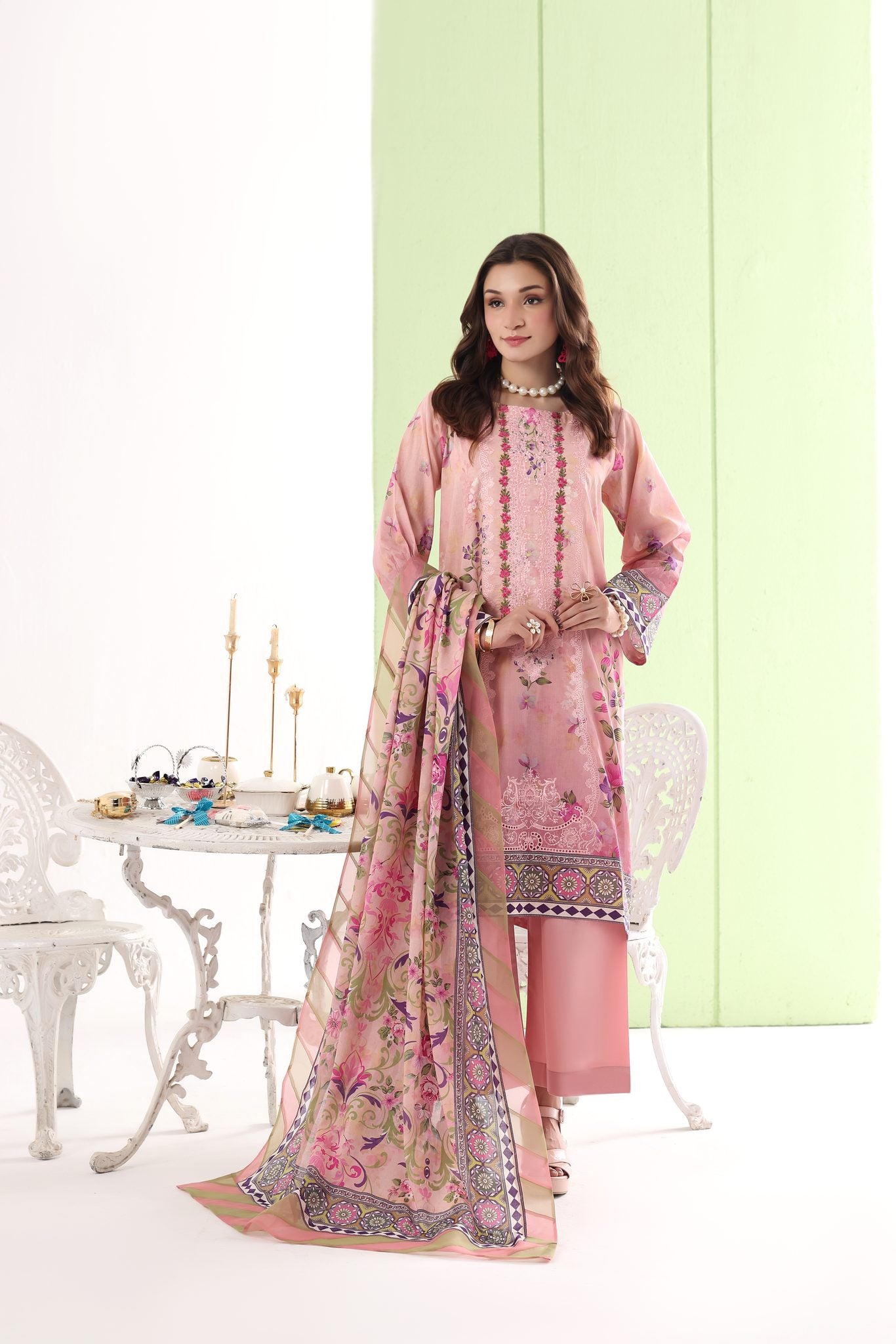 BAHAR - Embroidered Lawn 3 Piece