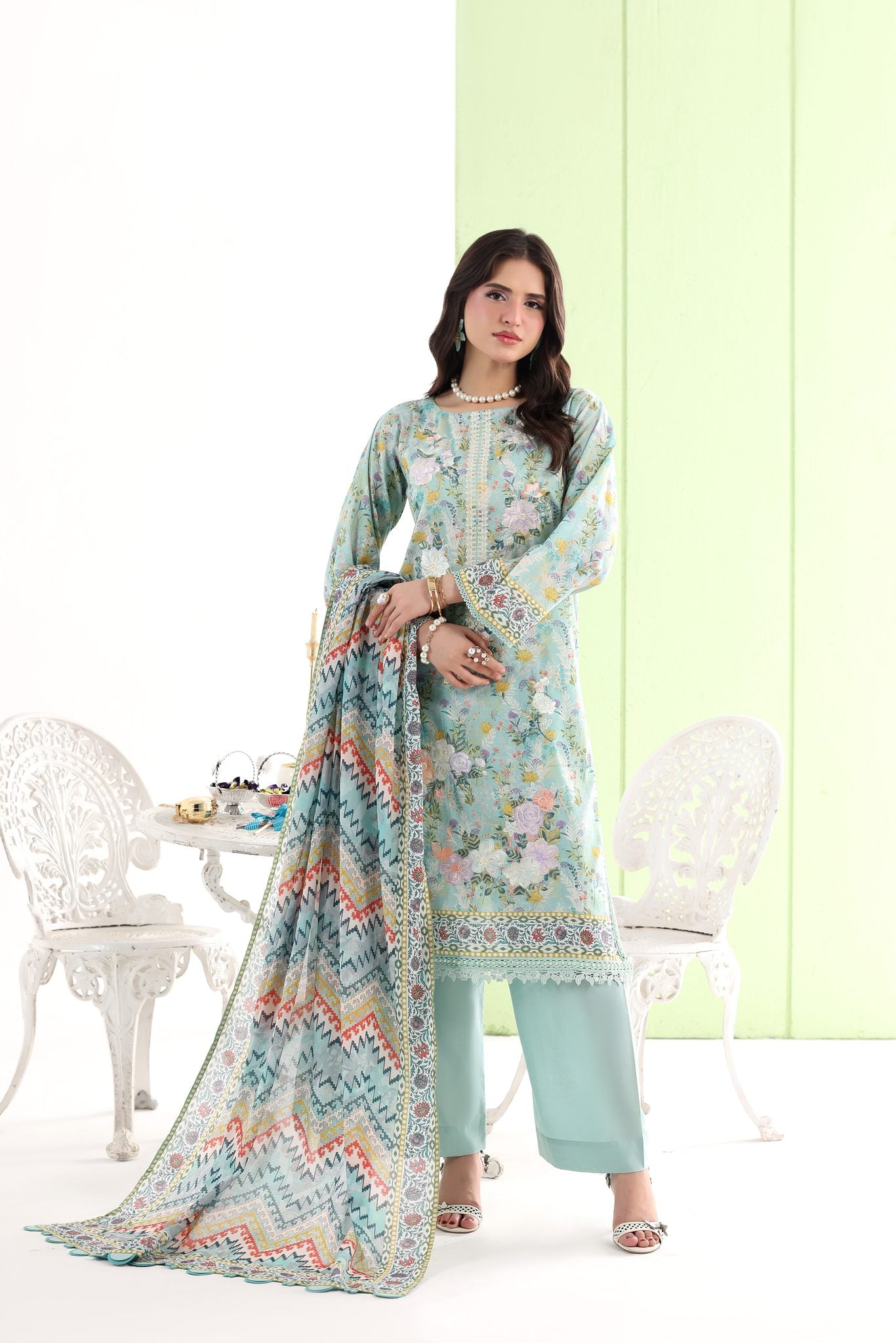 BAHAR - Embroidered Lawn 3 Piece