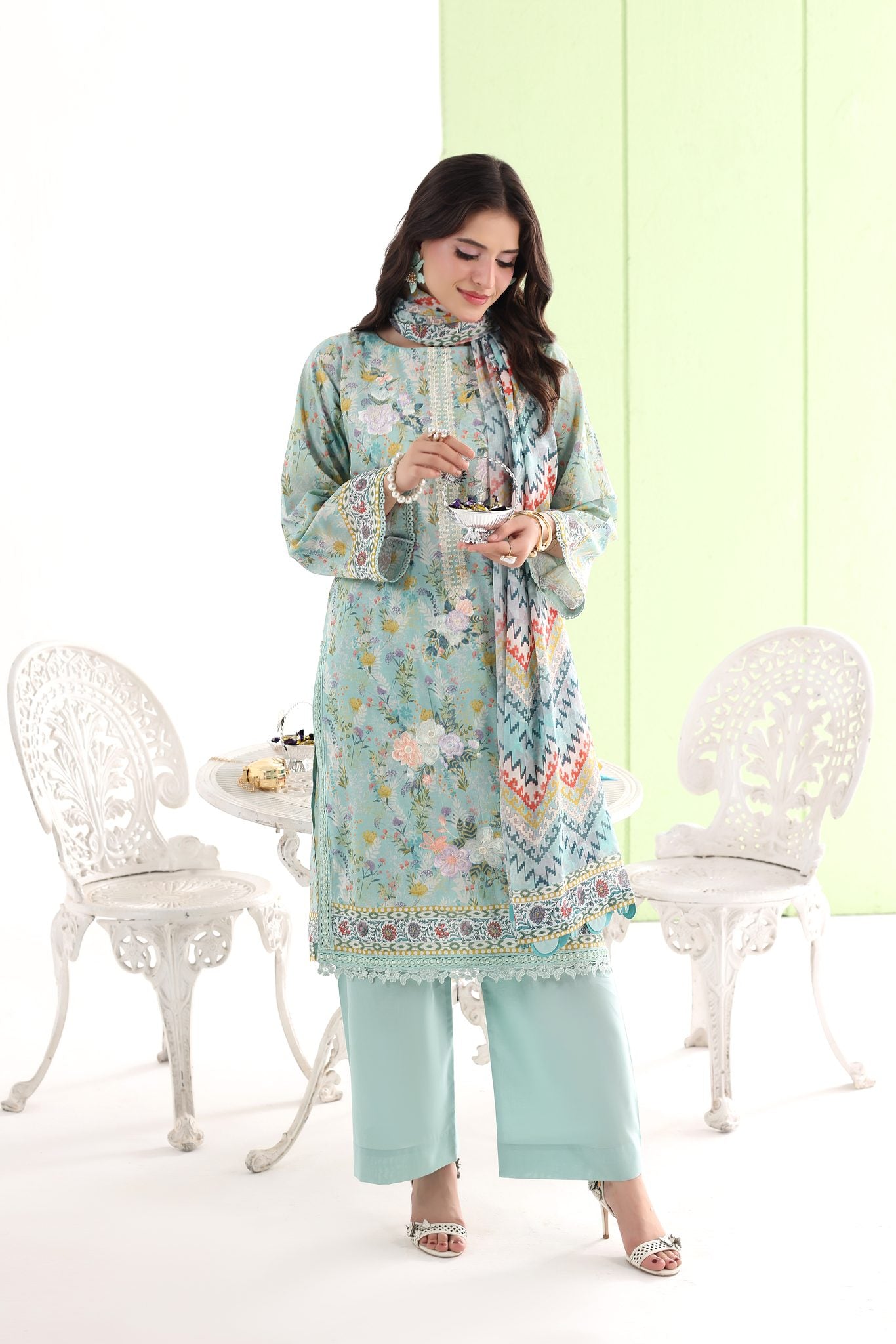 BAHAR - Embroidered Lawn 3 Piece