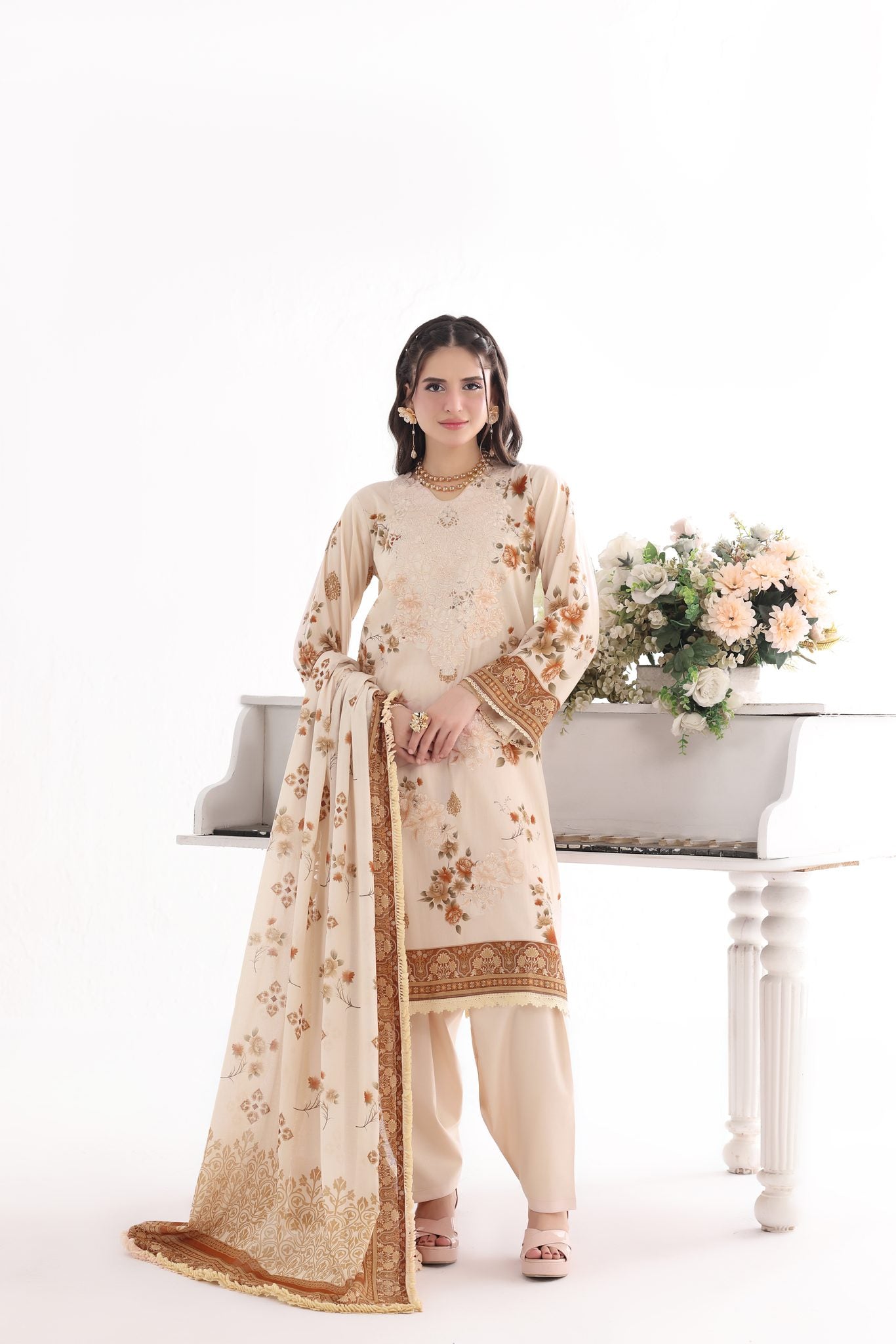 BAHAR - Embroidered Lawn 3 Piece