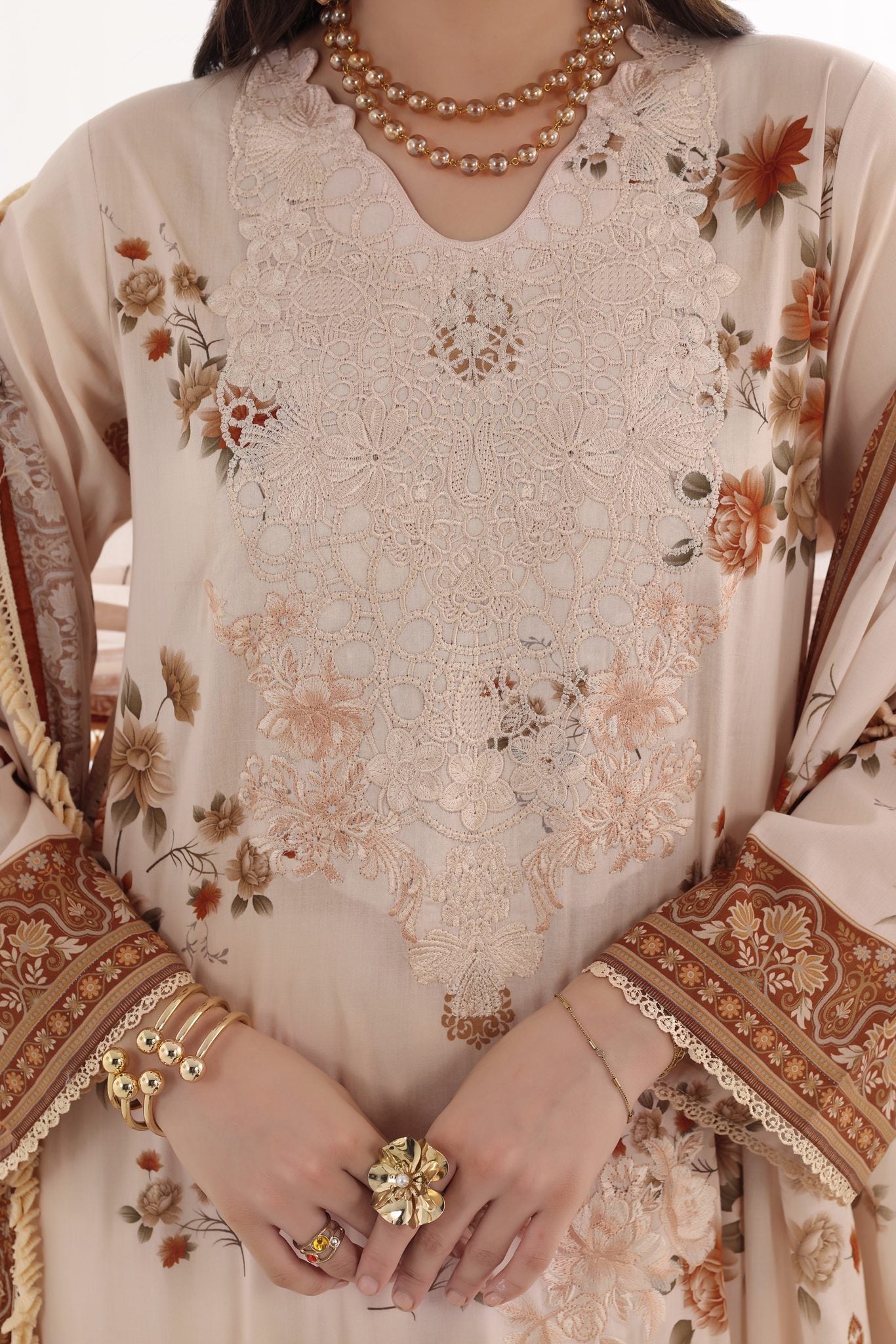 BAHAR - Embroidered Lawn 3 Piece