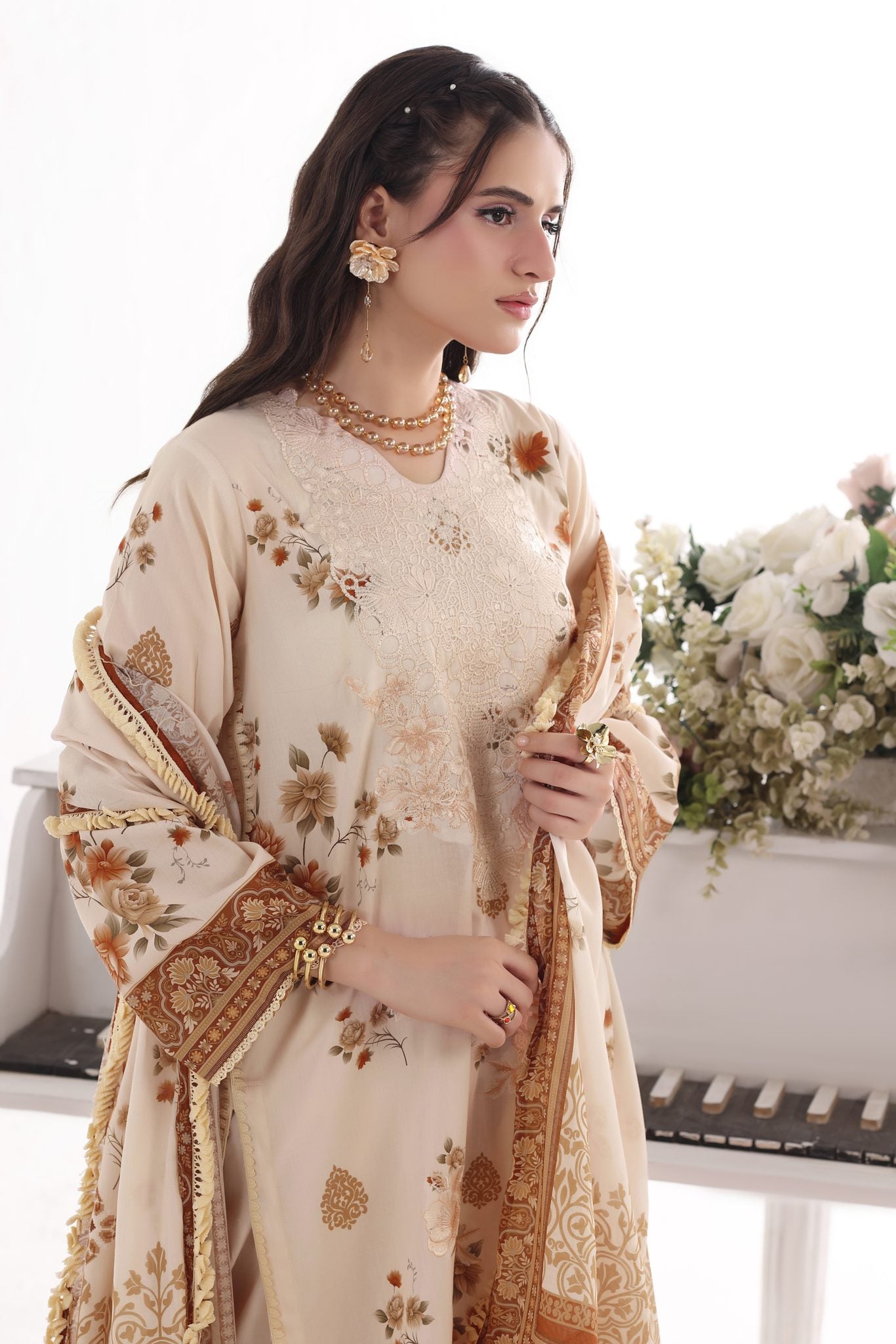 BAHAR - Embroidered Lawn 3 Piece