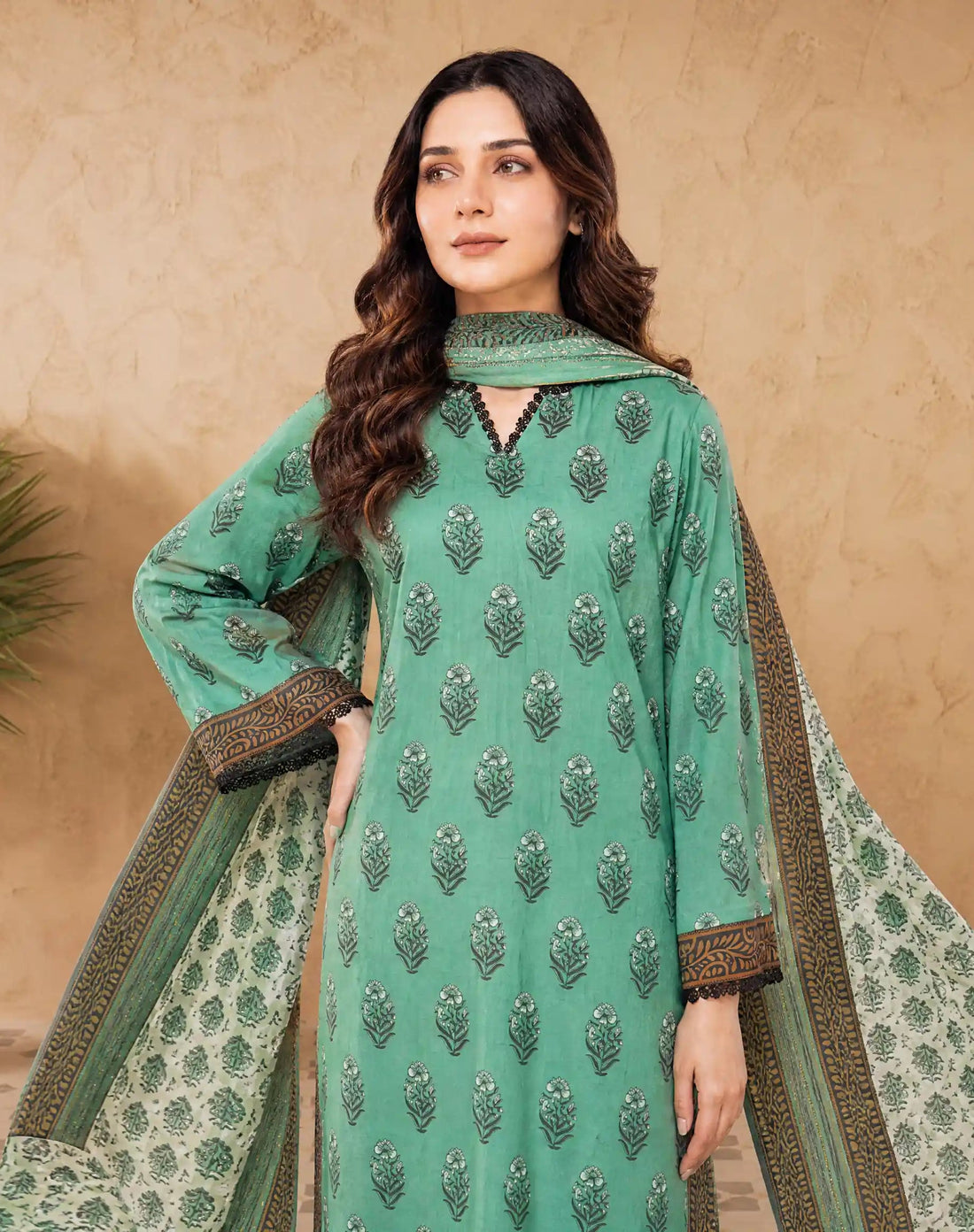 Every Day Emerald Printed Lawn Collection – 3 Piece
