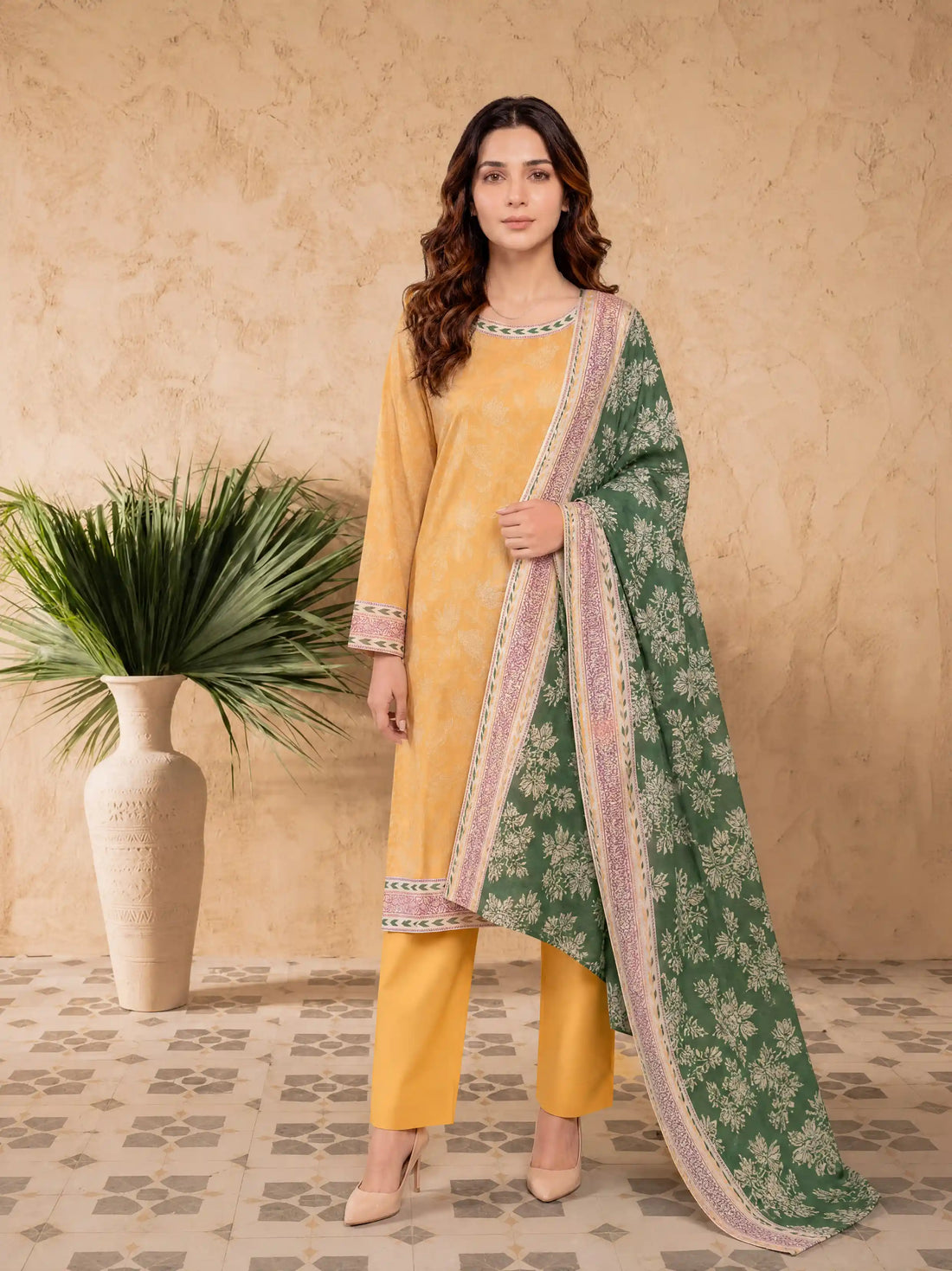 Every Day Honey Printed Lawn Collection – 3 Piece