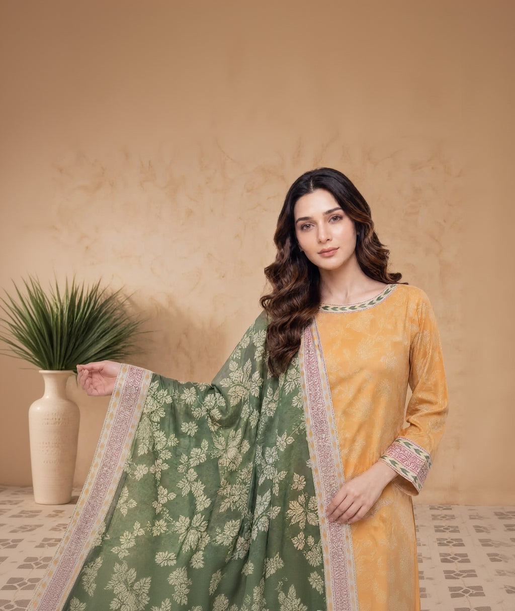 Every Day Honey Printed Lawn Collection – 3 Piece