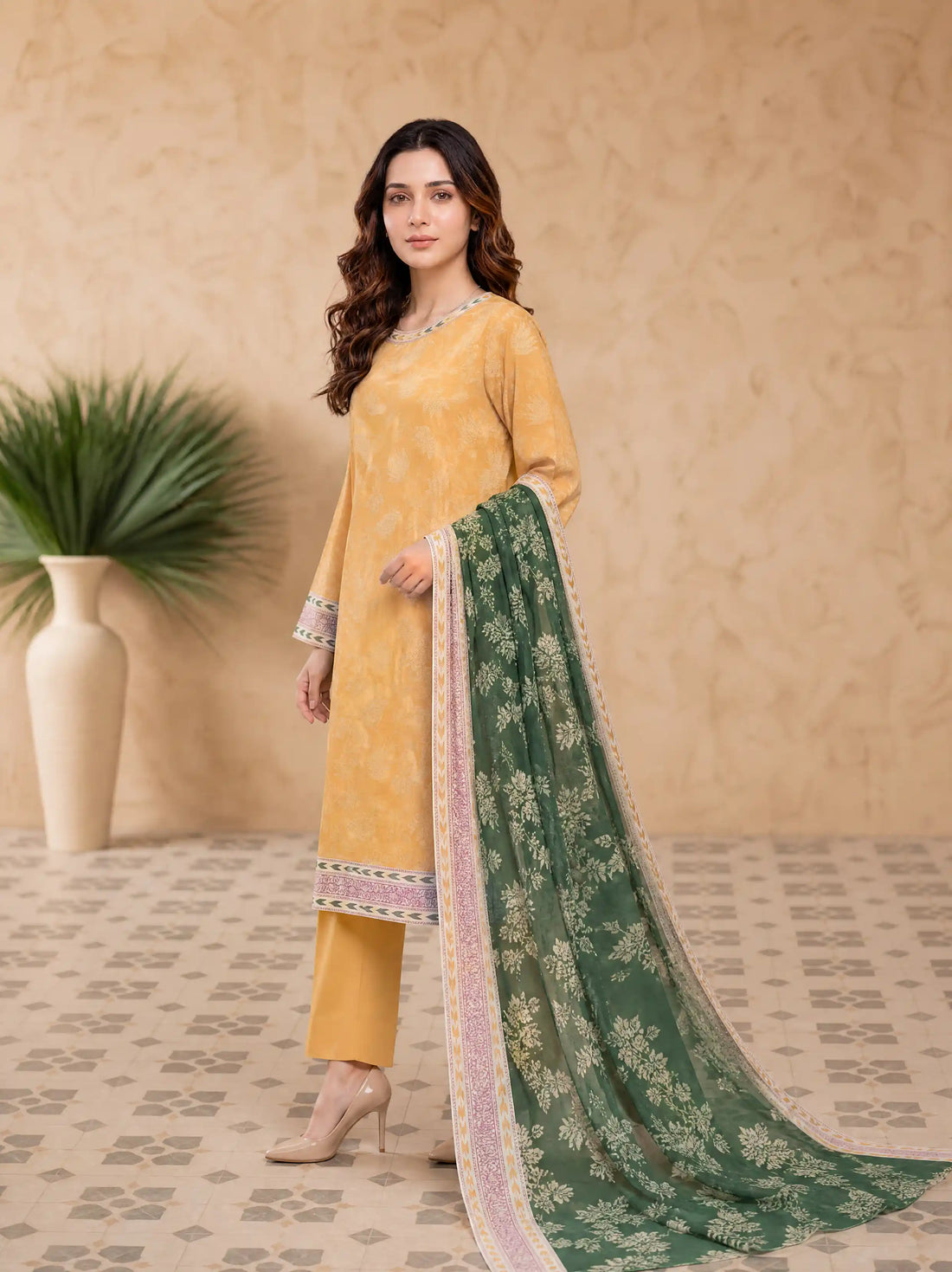 Every Day Honey Printed Lawn Collection – 3 Piece