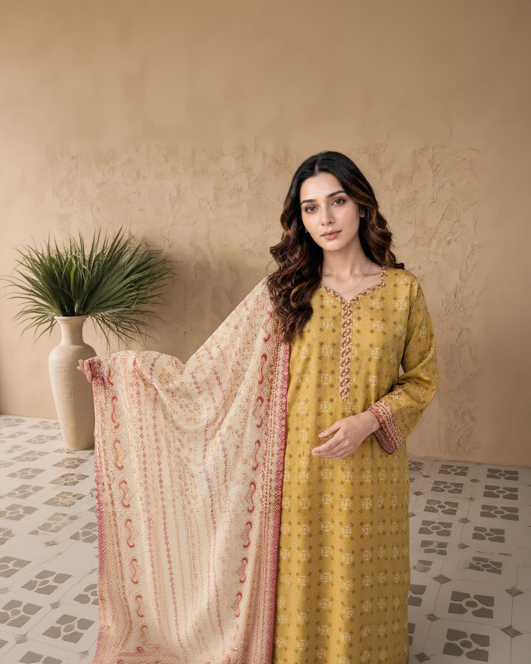 Every Day Amber Printed Lawn Collection – 3 Piece