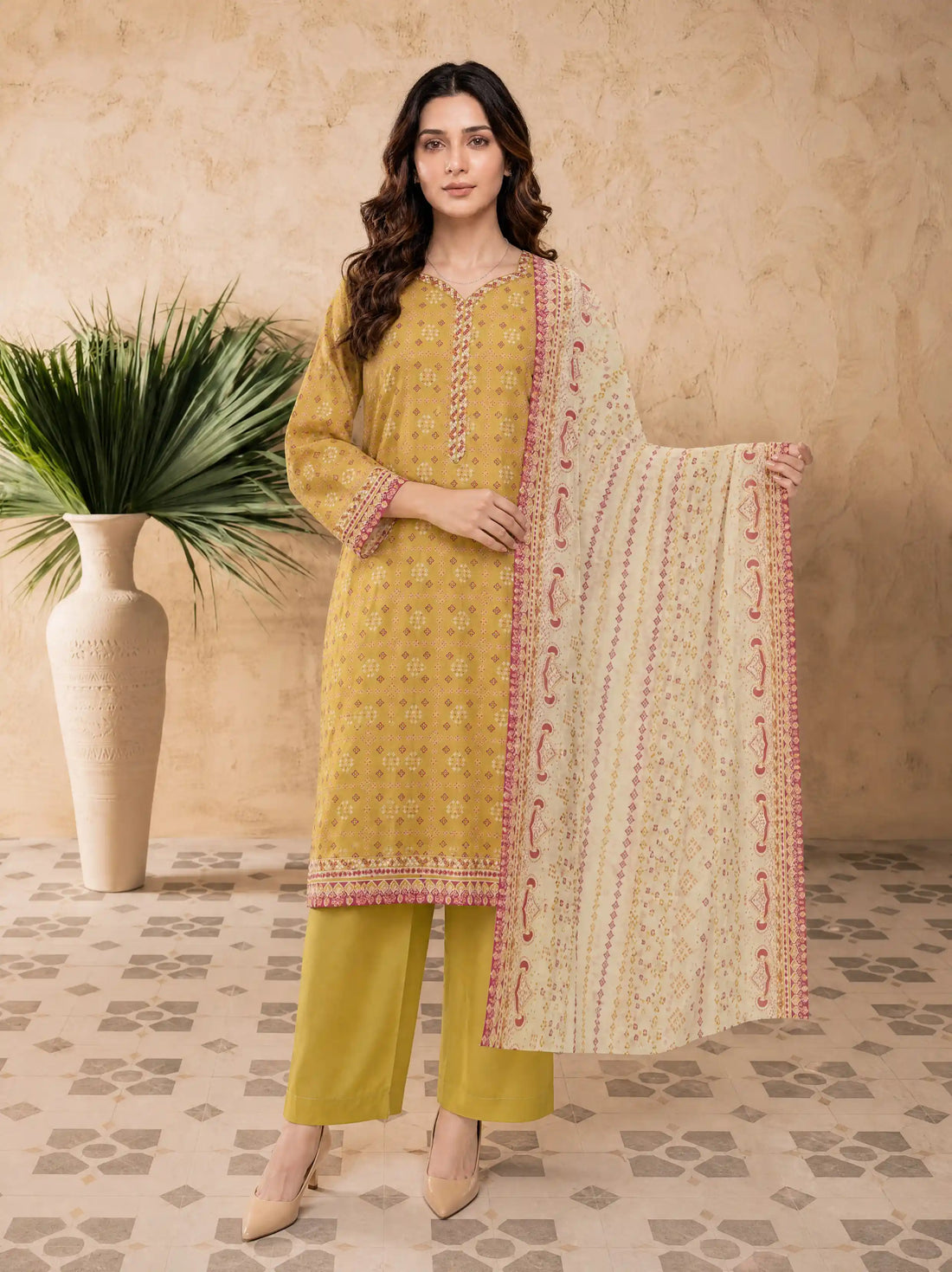 Every Day Amber Printed Lawn Collection – 3 Piece