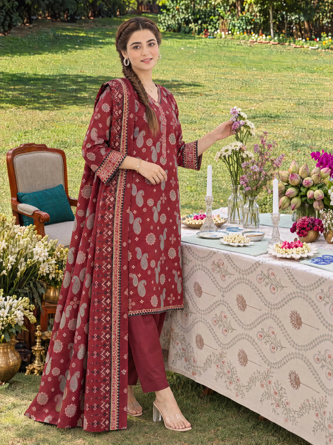 Mehrbano Ruby, Printed Khaddar 3 Piece