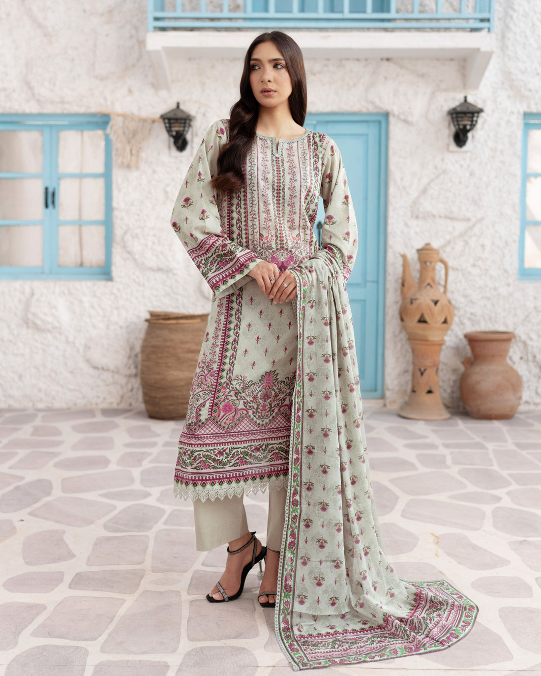 Easy Breezy Sage - Lawn 3 Piece