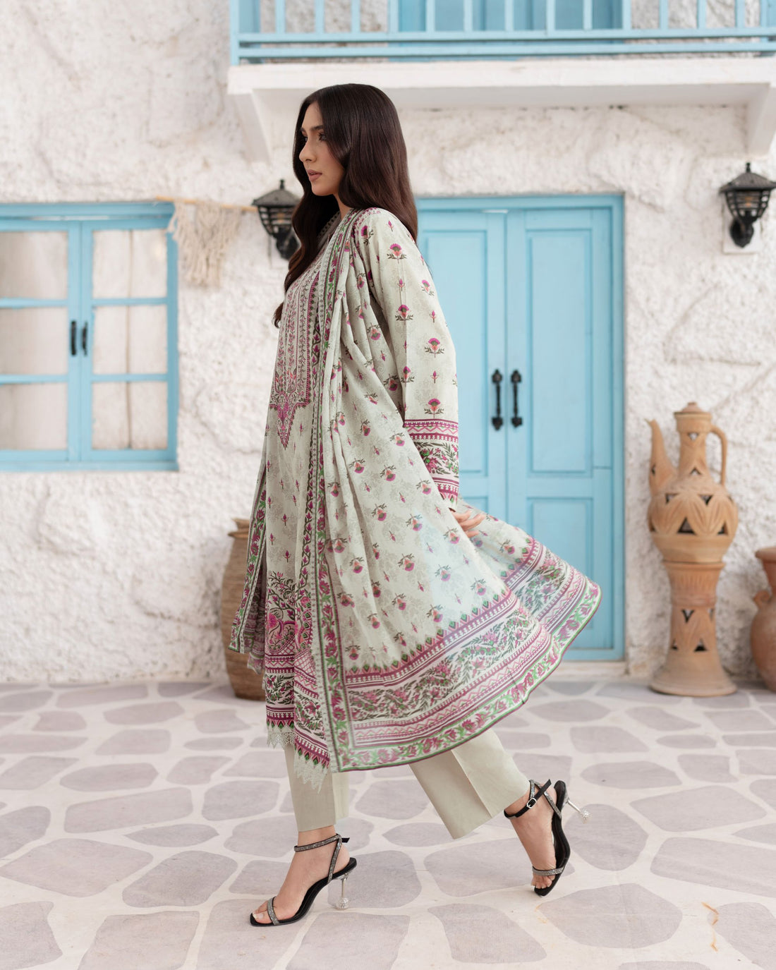 Easy Breezy Sage - Lawn 3 Piece