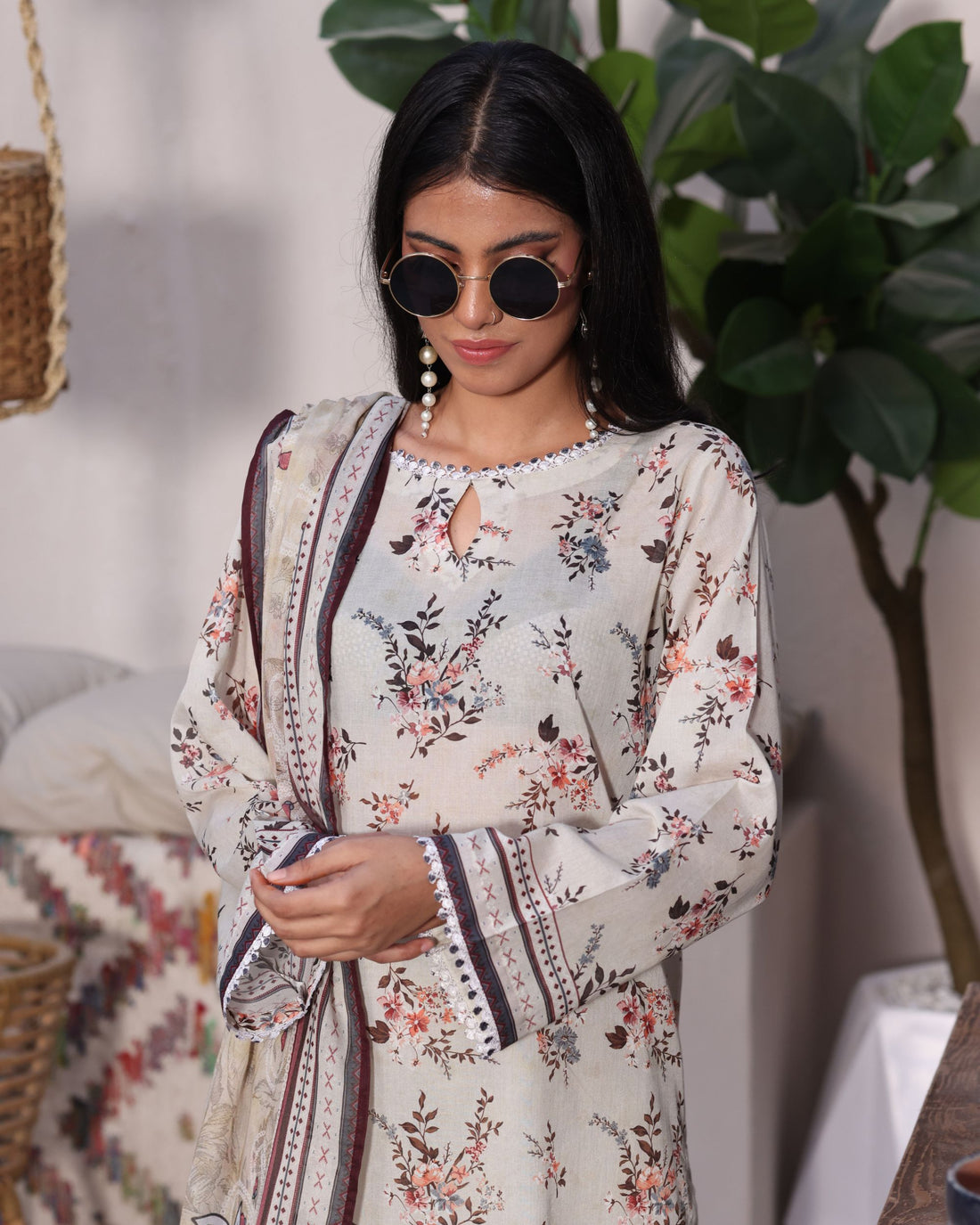 Easy Breezy Off White - Lawn 3 Piece